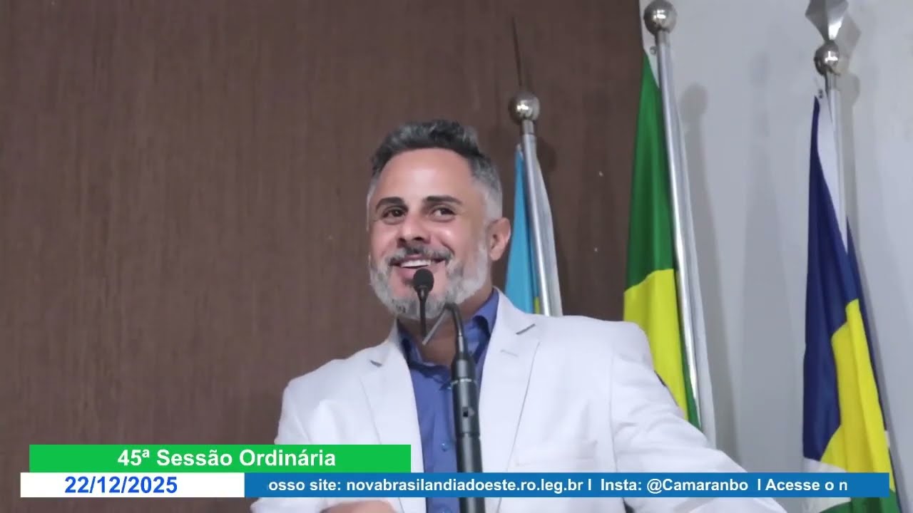 Fala do Vereador Jhonathan Souza Andrade na 45ª Sessão Ordinária de 2025