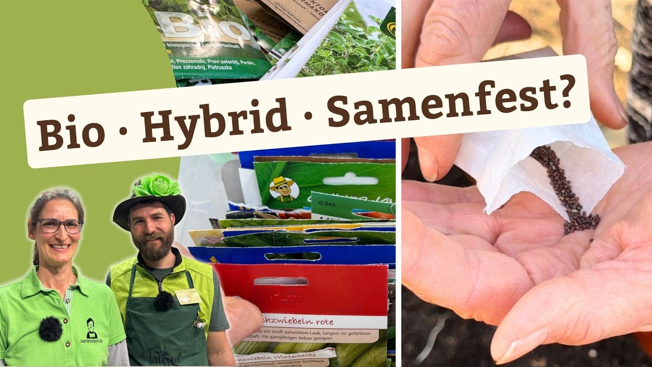 Welches Saatgut passt zu mir: Bio, Hybrid oder samenfest ?