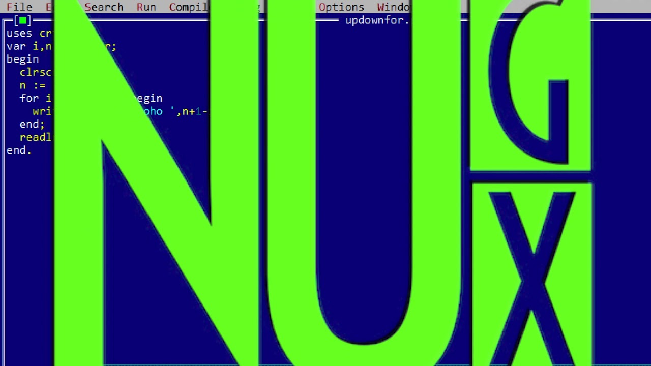 [Pascal] Playing with Up and Down Looping using FOR Command