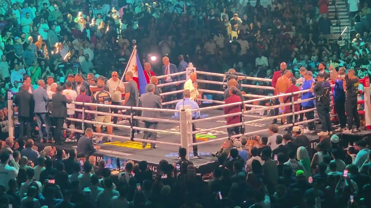 Manny Pacquiao  grand entrance at the MGM Grand Arena after 4 years break : 7/19/2025 (Crowd Impact)