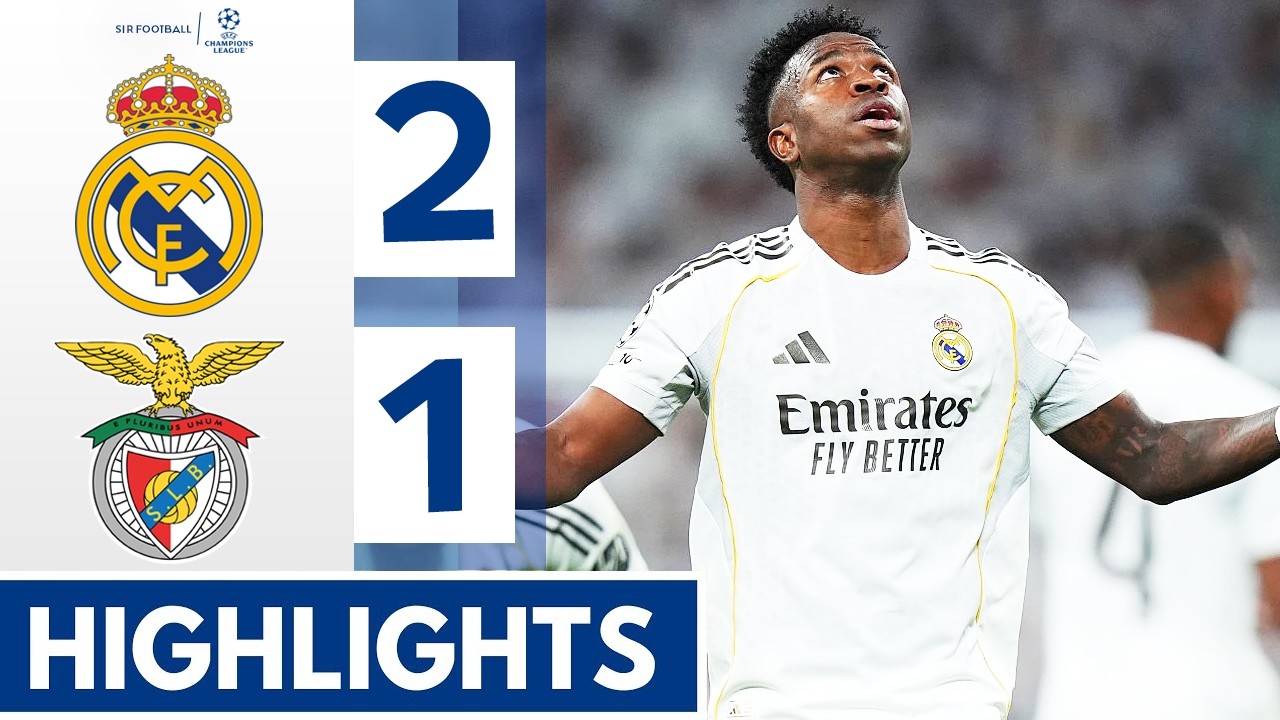 Real Madrid vs Benfica 2-1 - Highlights & All Goals - Vinicius Junior & Tchouameni Goal