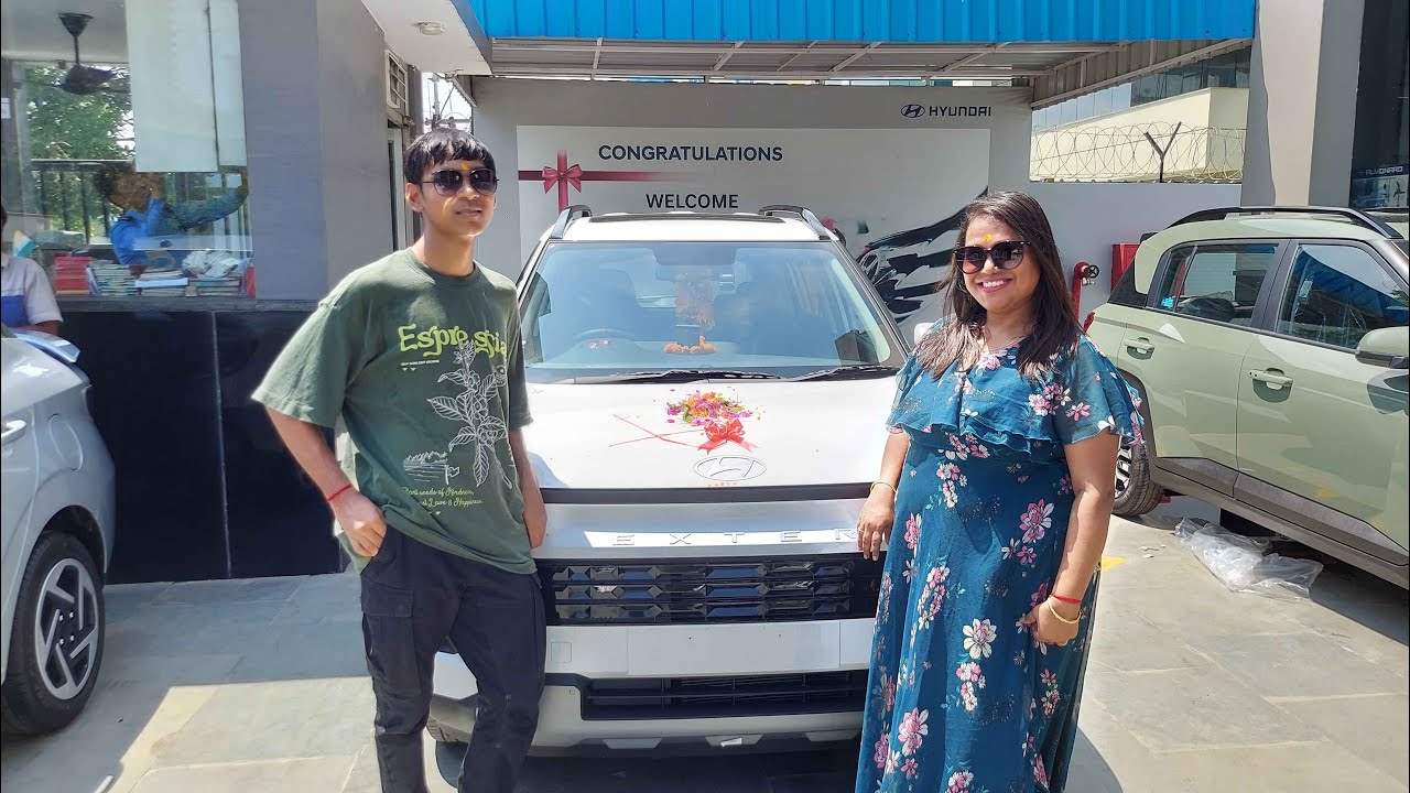 Finally got our new car I Hyundai Exter #newcar #hyundaiexter