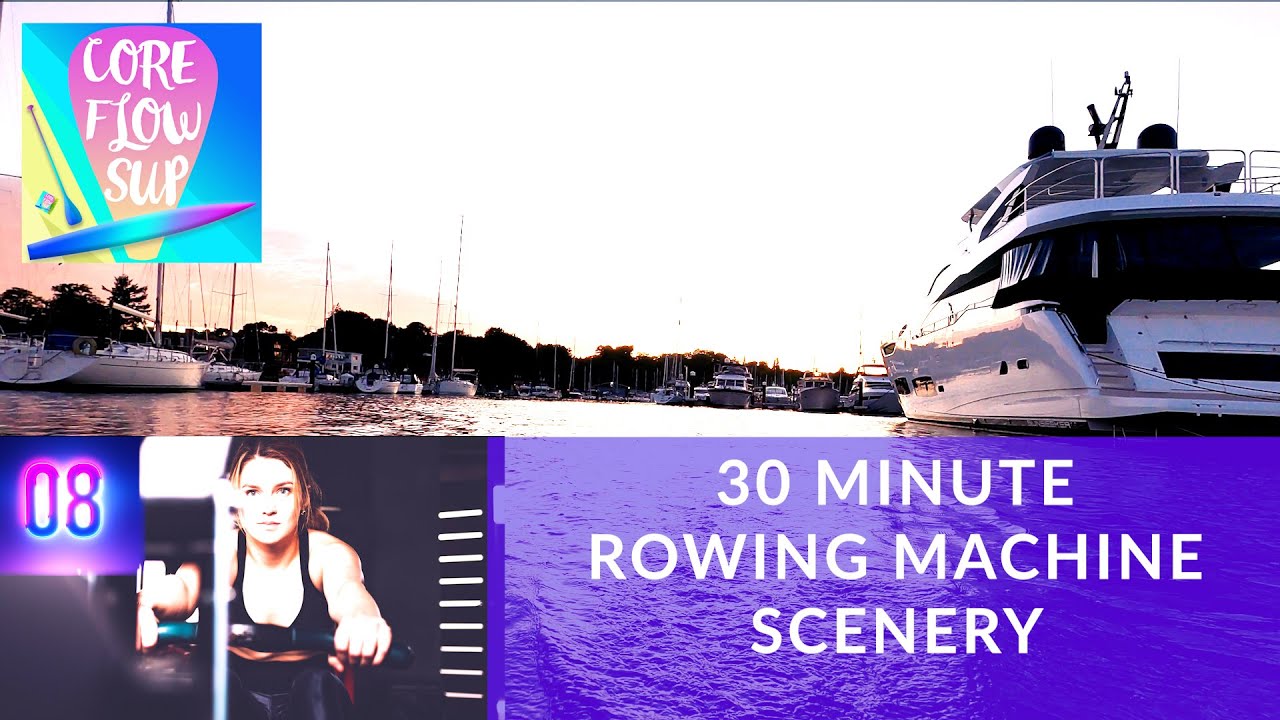 30 Minute Indoor Rowing Workout Sunset Scenery