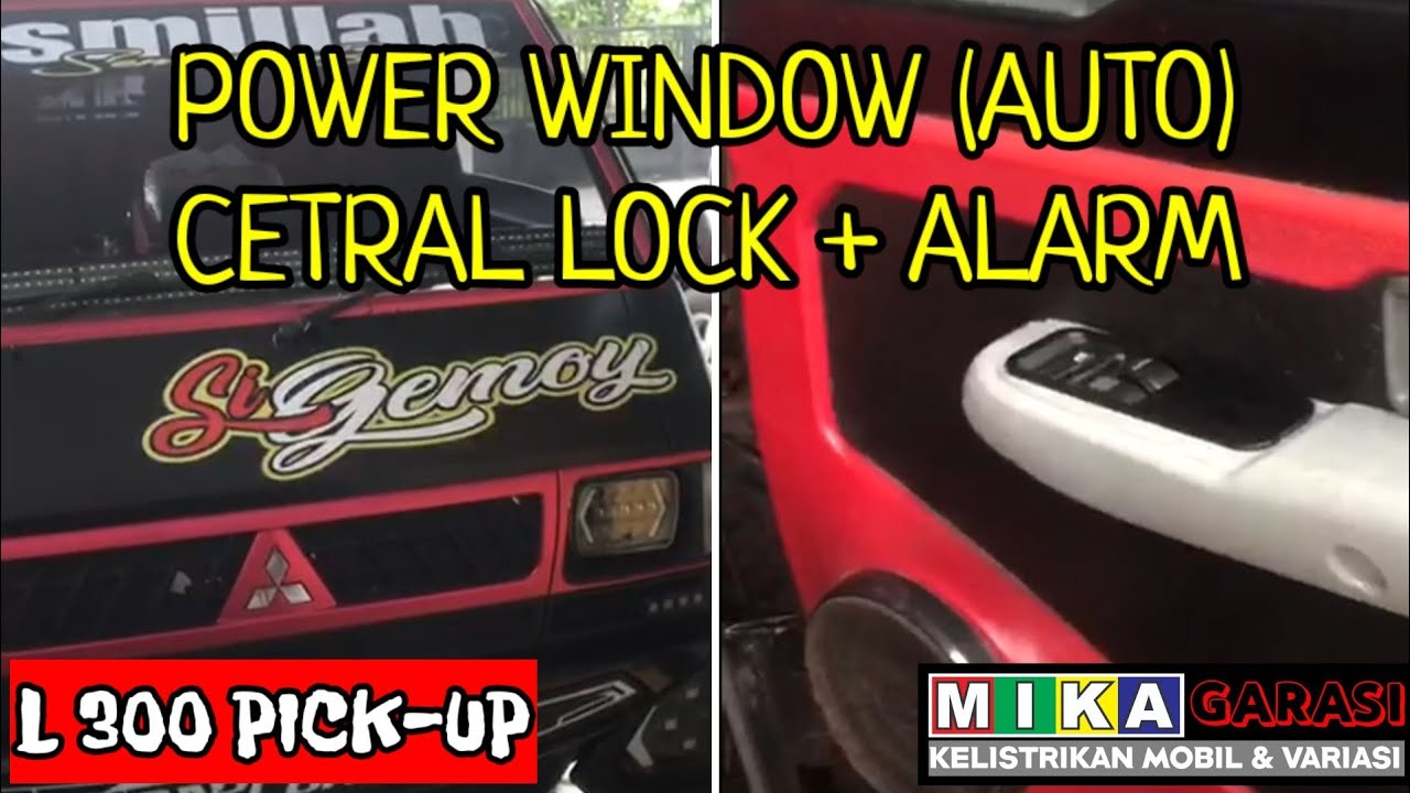 Modifikasi L300, pasang power window, central lock + remote alarm
