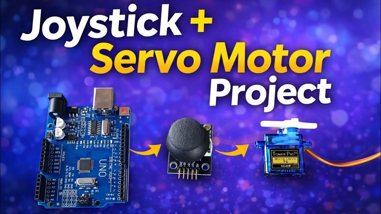 How to Control Servo Motor with Joystick | Easy Arduino Project 