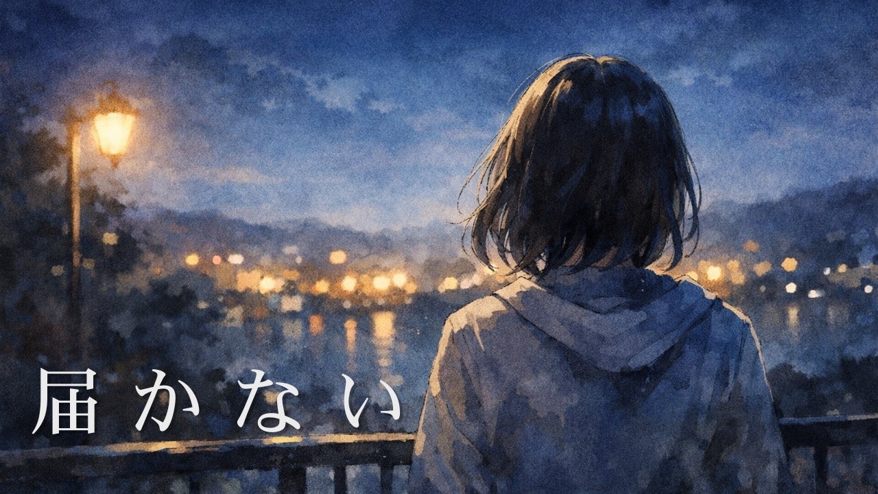 【Lyric Video】好きになってはいけない人、叶わない恋の歌。共感エモソング♬ 「届かない」明-Akari-