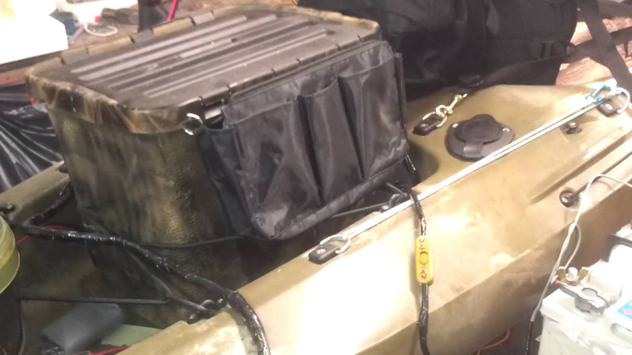 Motorized fishing kayak setup minn kota trolling motor handsfree steering