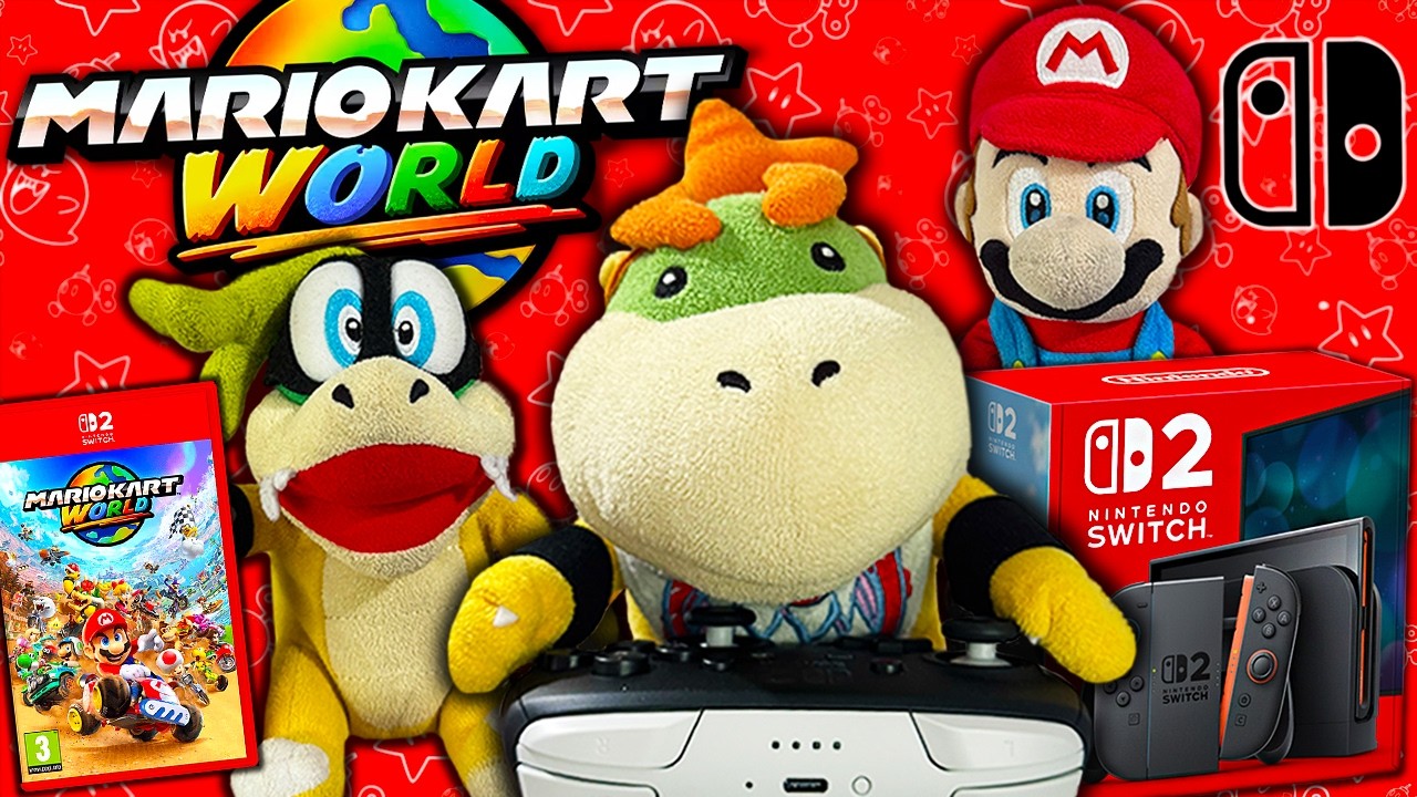 Bowser Junior's Nintendo Switch 2 Unboxing! - Mario Kart World FIRST LOOK!
