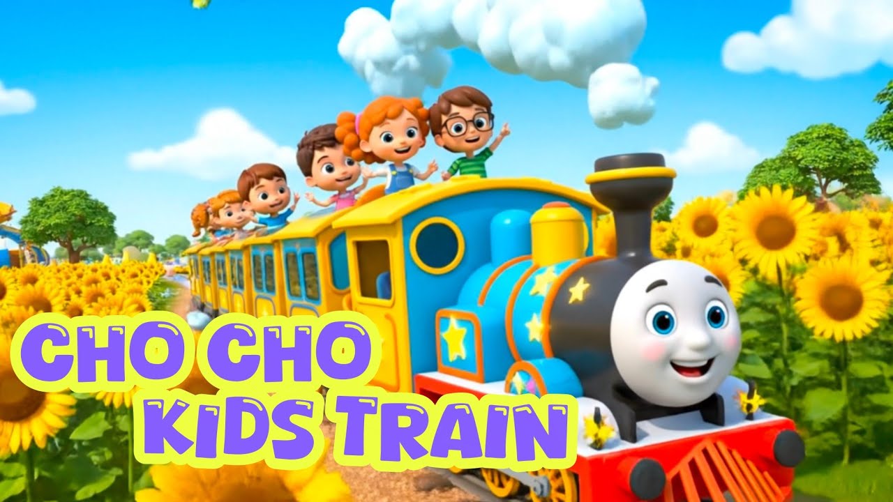 Choo Choo Train Song for Kids | Happy Learning Rhymes | 10 Minutes Cartoon Train Video