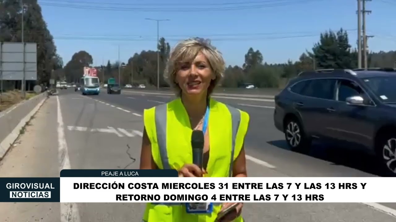 Información sobre el transito que tendrá la ruta 68 hacia la región de Valparaíso este fin de año
