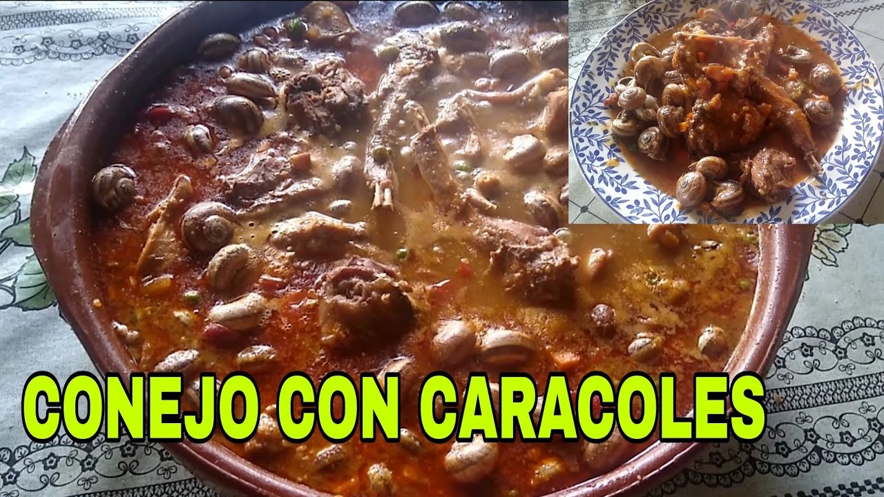 Cómo cocinar conejo con caracoles