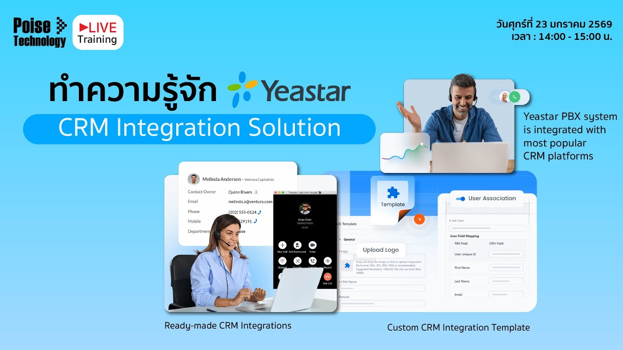 ทำความรู้จัก Yeastar CRM Integration Solution