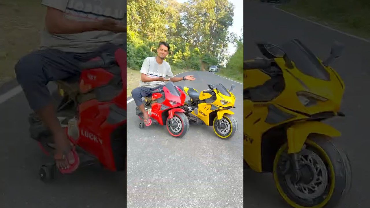 Red vs Yellow RC Super Bike unboxing and testing 😱🔥