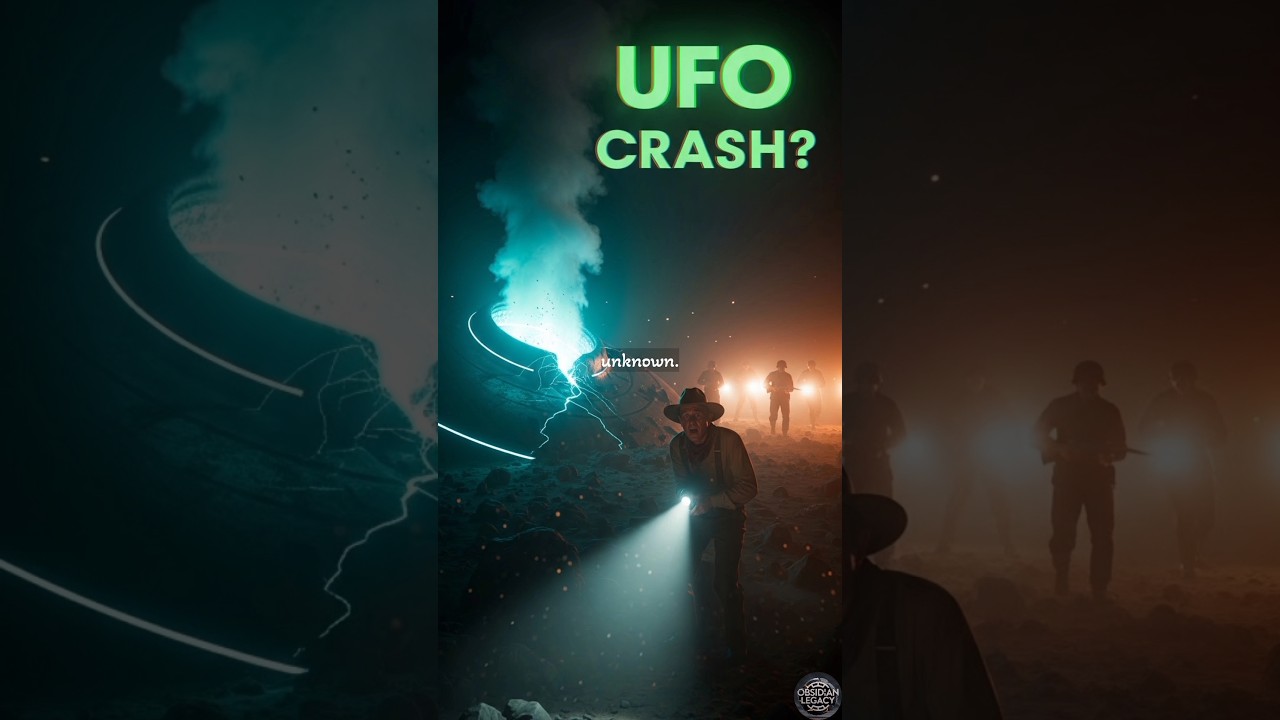 UFO Crash Mystery Explained 🛸 | Real or Hoax #history #shorts