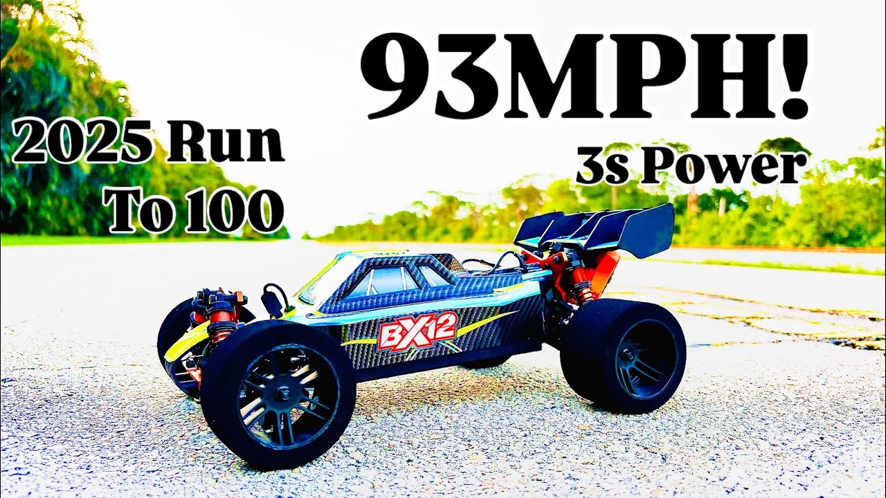 2025 Run to 100 ZD Racing BX12 93MPH🔥 Speed Run @reitplace4765 @BuildingVelocityRC