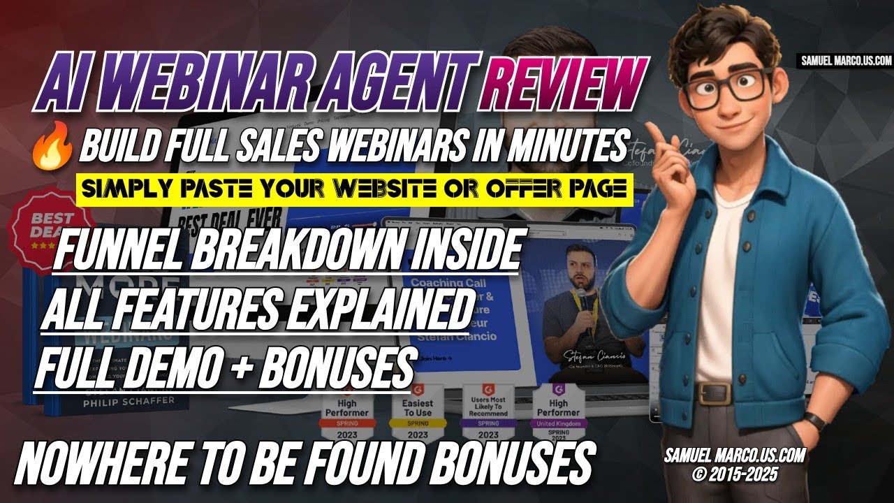 AI WEBINAR AGENT Review & Bonuses: Walkthrough + Demo + OTO 🔵 AI WEBINAR AGENT Review + Sample