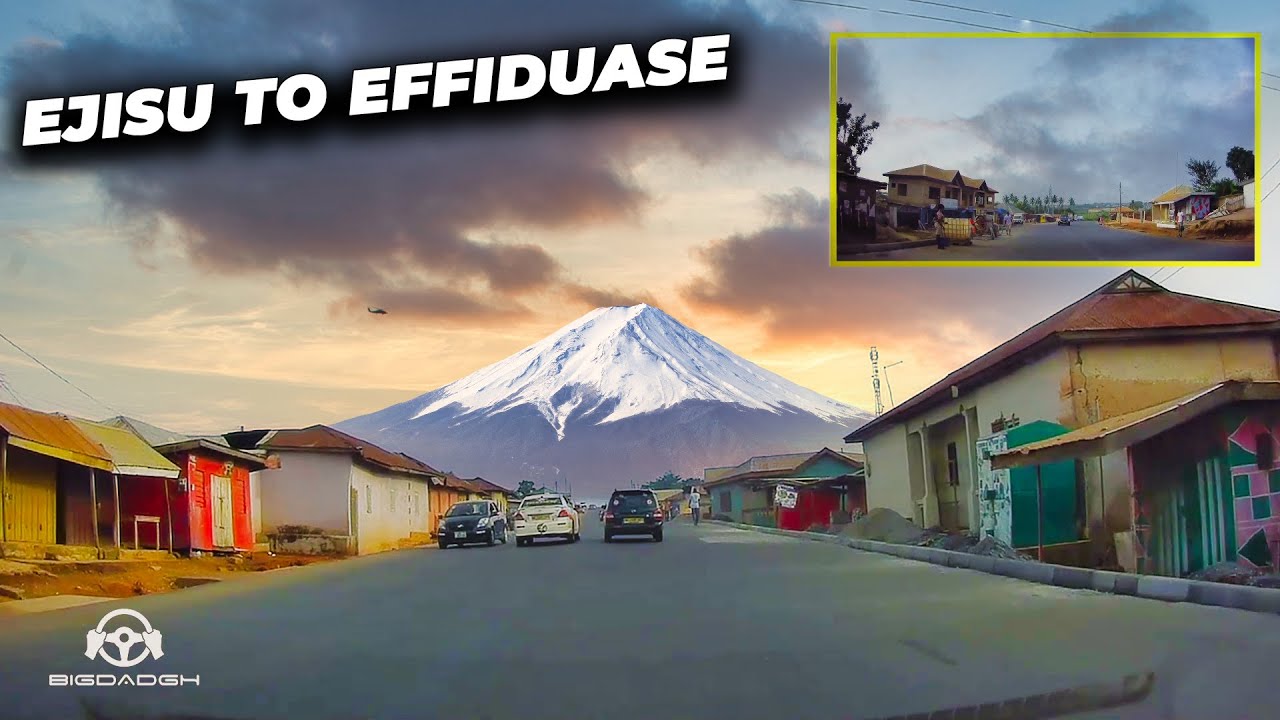 Dashcam Drive | The Newly Constructed Ejisu to Juaben Road - A Trip to Effiduase, Ghana
