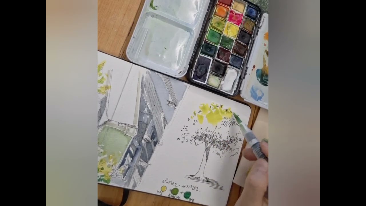 나무그리기 기초