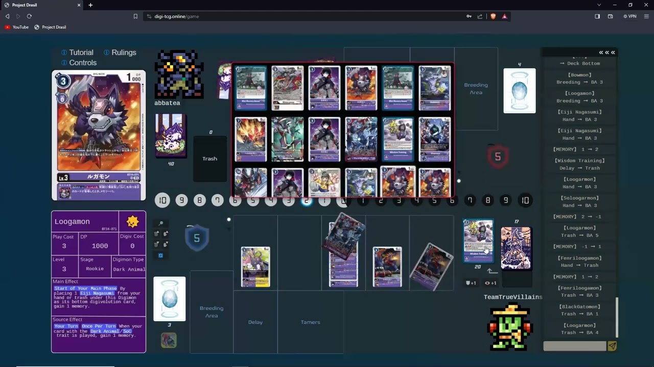 BT14 Loogamon OTK Combo Tutorial - Digimon Card Game