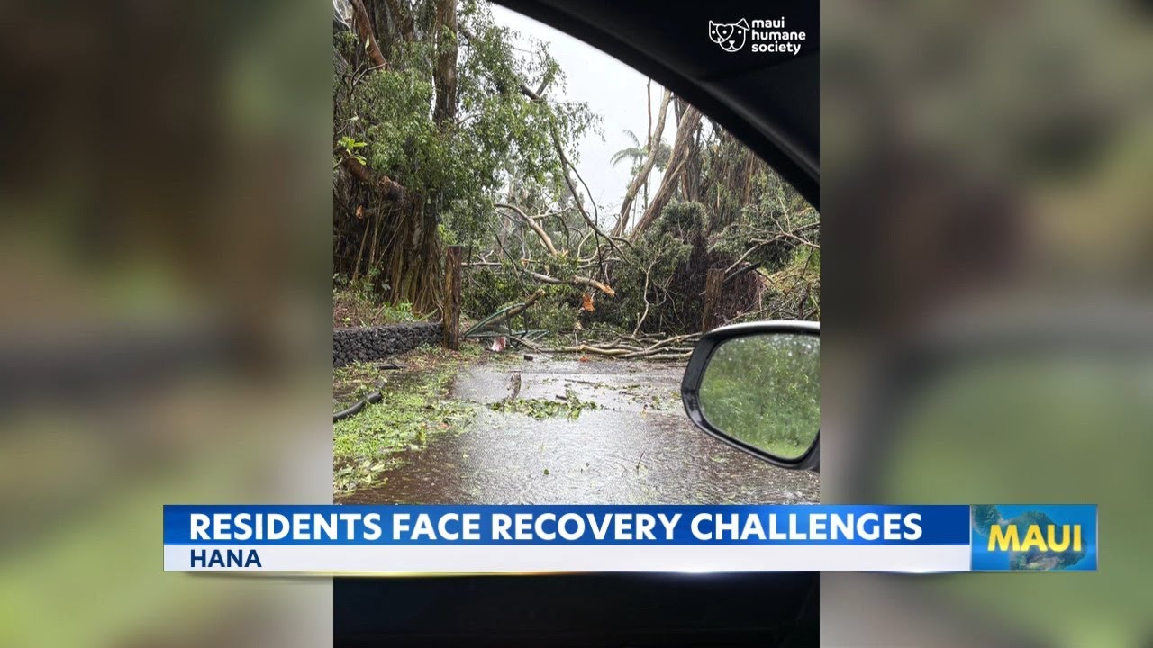 Жители Ханы сталкиваются с постоянными трудностями, пока Мауи восстанавливается после шторма Кона.