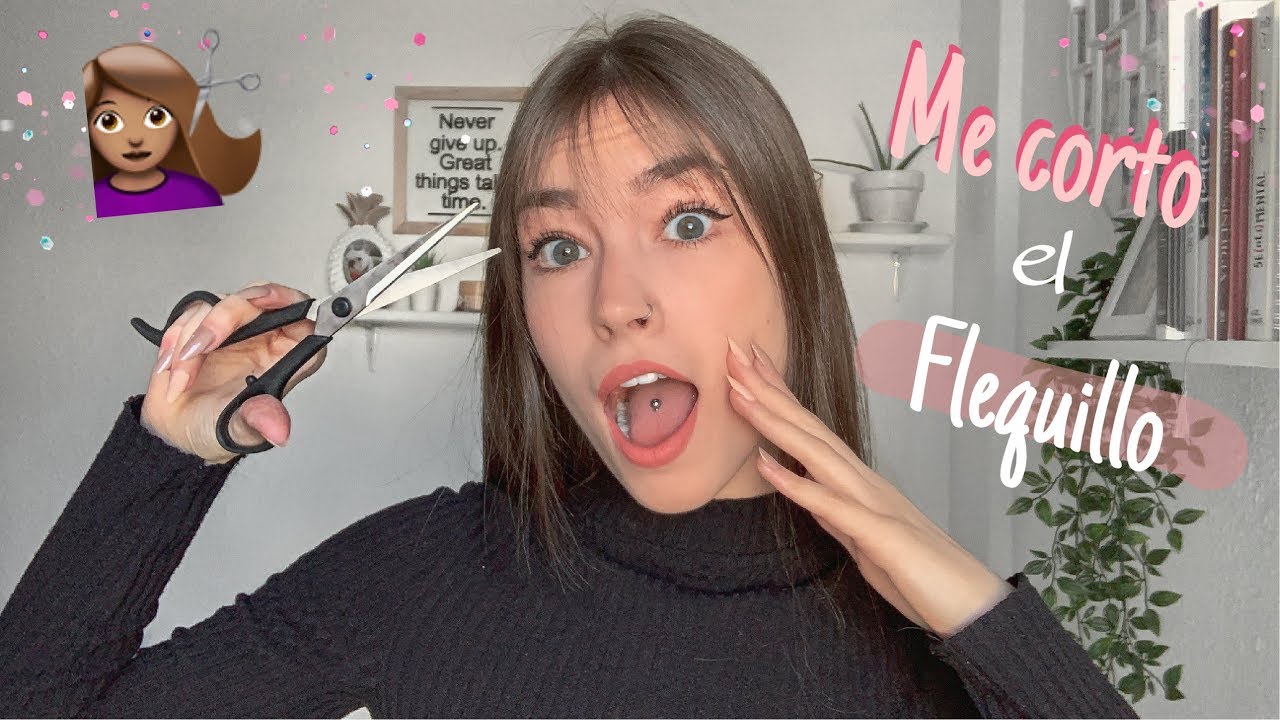COMO me CORTO el FLEQUILLO SOLA 💇🏼 poquito pelo! | CUTTING my OWN BANGS || Mayiyi ♡