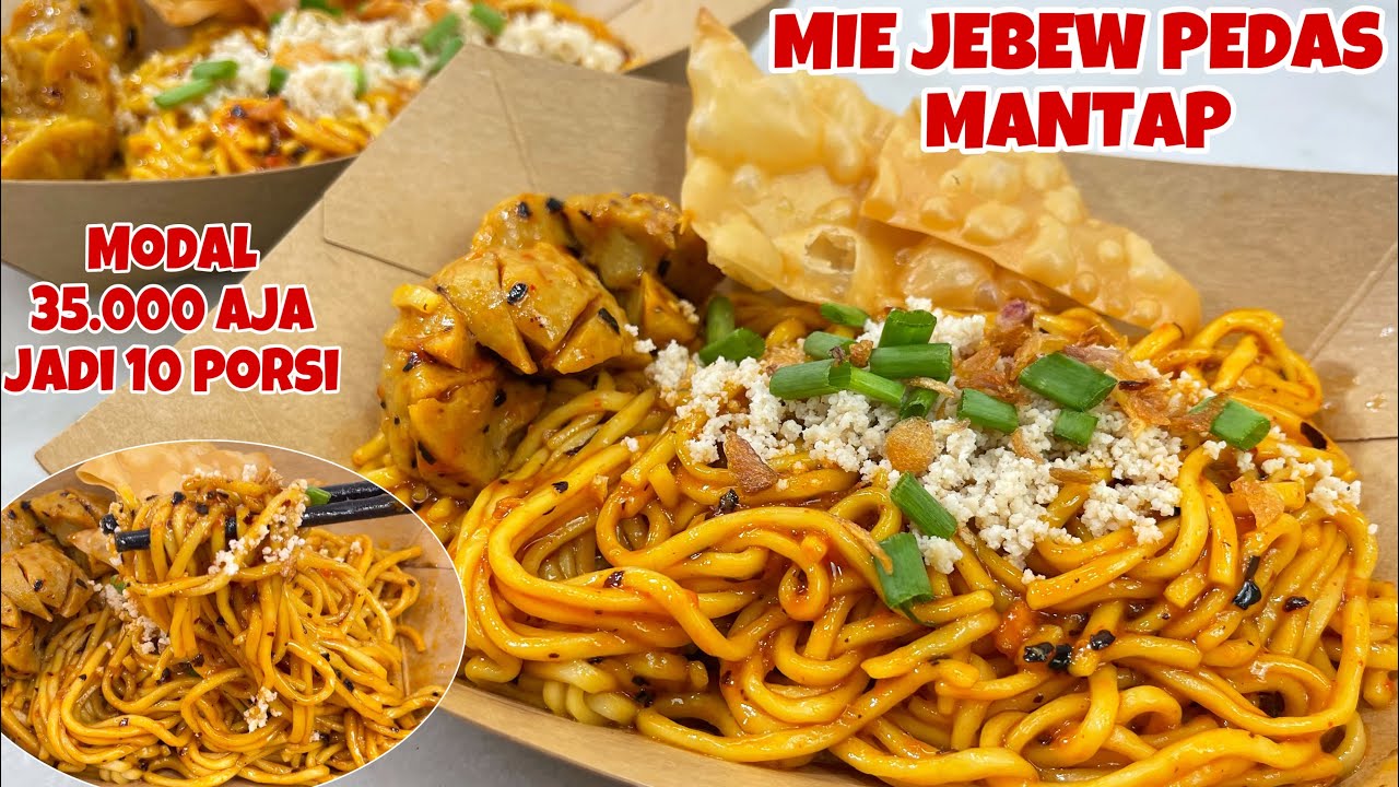 IDE JUALAN MIE JEBEW PEDAS YANG LAGI VIRAL MODALNYA CUMA 35.000 JADI 10 PORSI !!