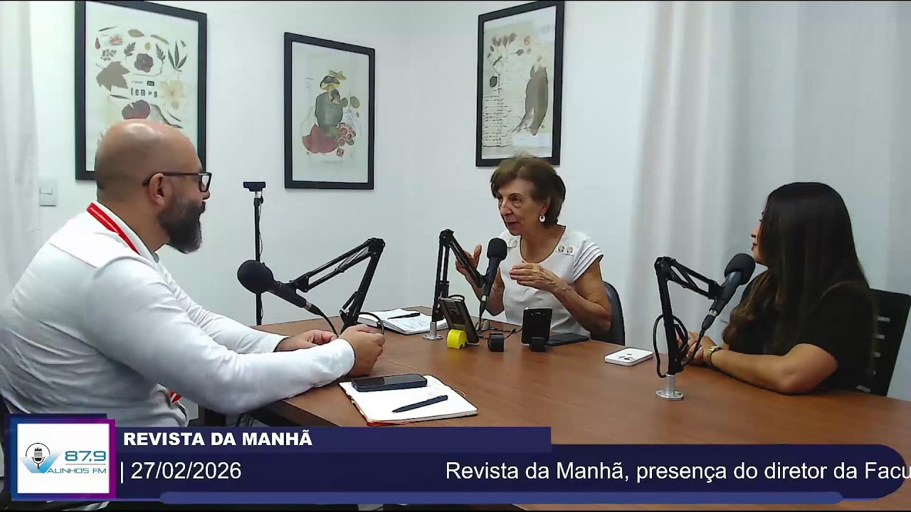 Revista da Manhã, presença do diretor da Faculdade de Valinhos André Martins e Ana Carolina Josino