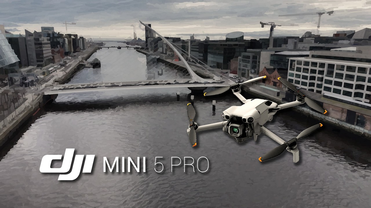 DJI Mini 5  Pro, Unedited RC2 Test Dublin Docklands