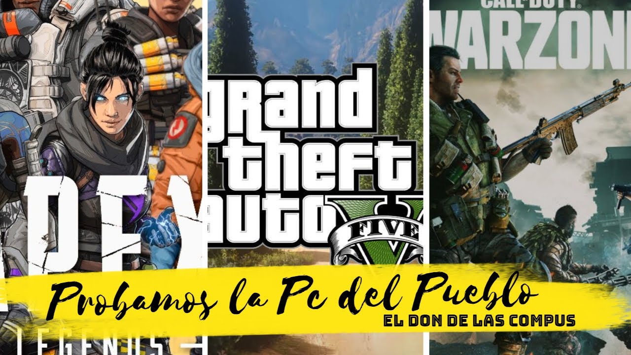 Probamos la Pc Gamer del Pueblo i5 4460 + HD 7850 2gb (GTA V, Warzone, Apex, Fornite y Tomb Raider)