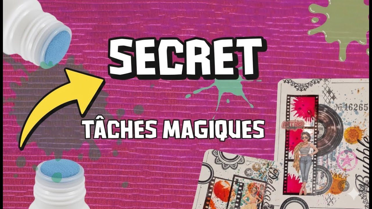 🎨 ASTUCE SCRAPBOOKING MIXED MEDIA : Tampons Mousse DIY | Le Secret des Belles Tâches