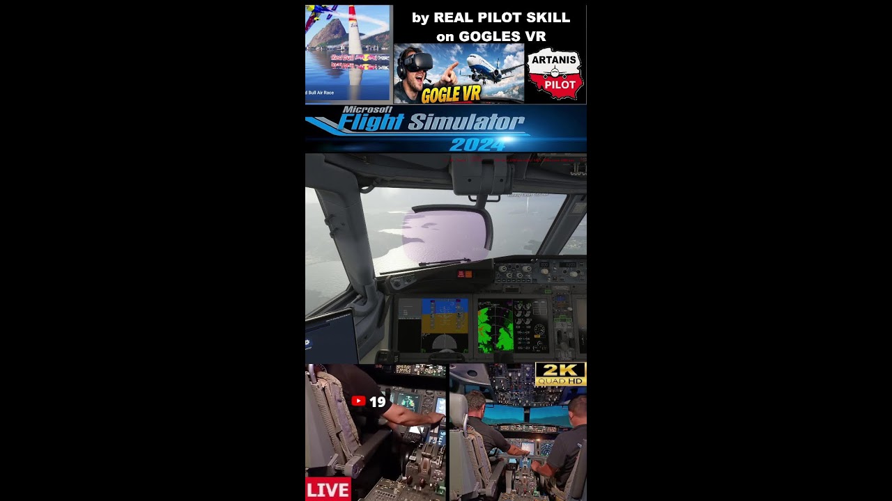 Prawdziwy Pilot Boeing 737 MAX MSFS 2024 bijemy rekord Świata na żywo ! TOP 1 challange (Portrait)