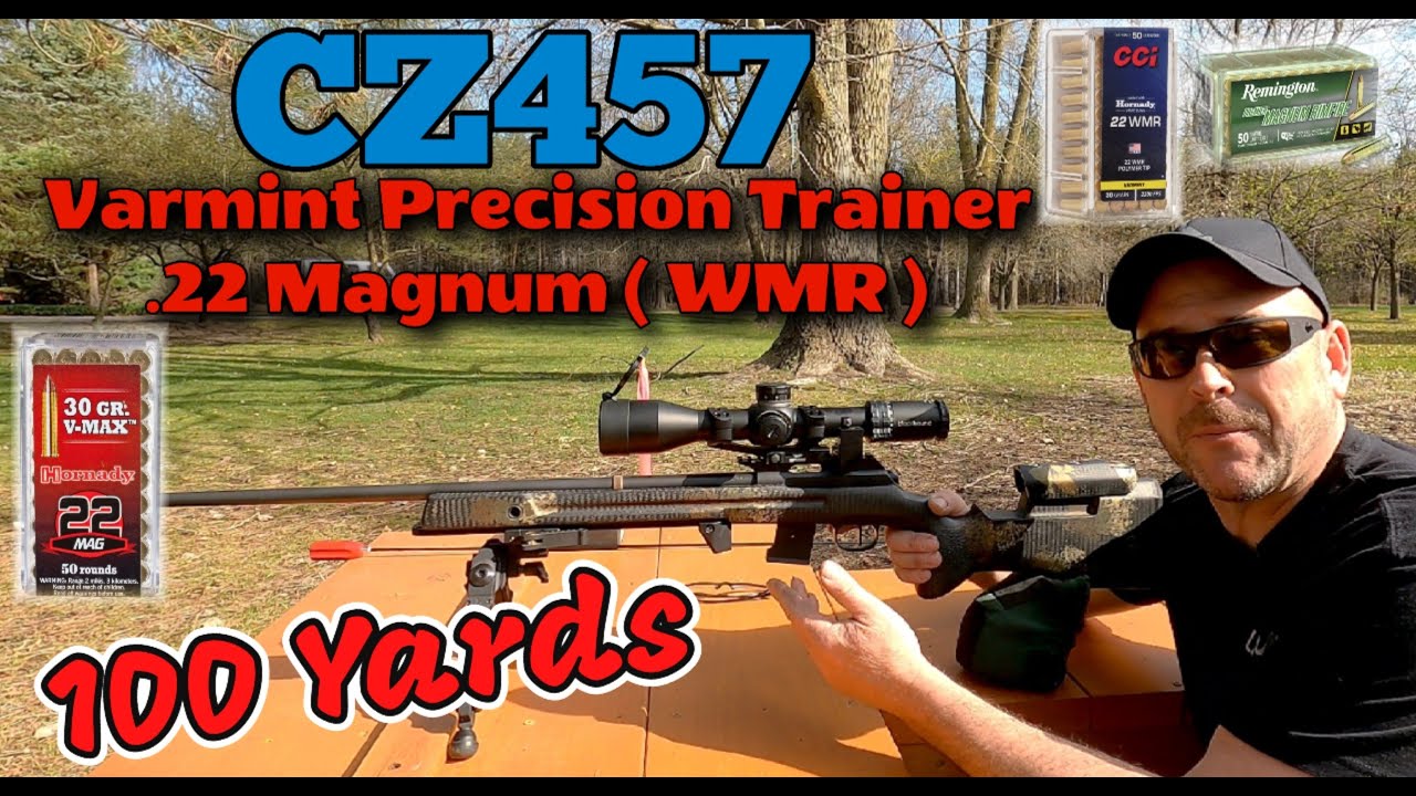 CZ 457 Percision Trainer .22 Magnum ( WMR ) 100 Yard Group Testing