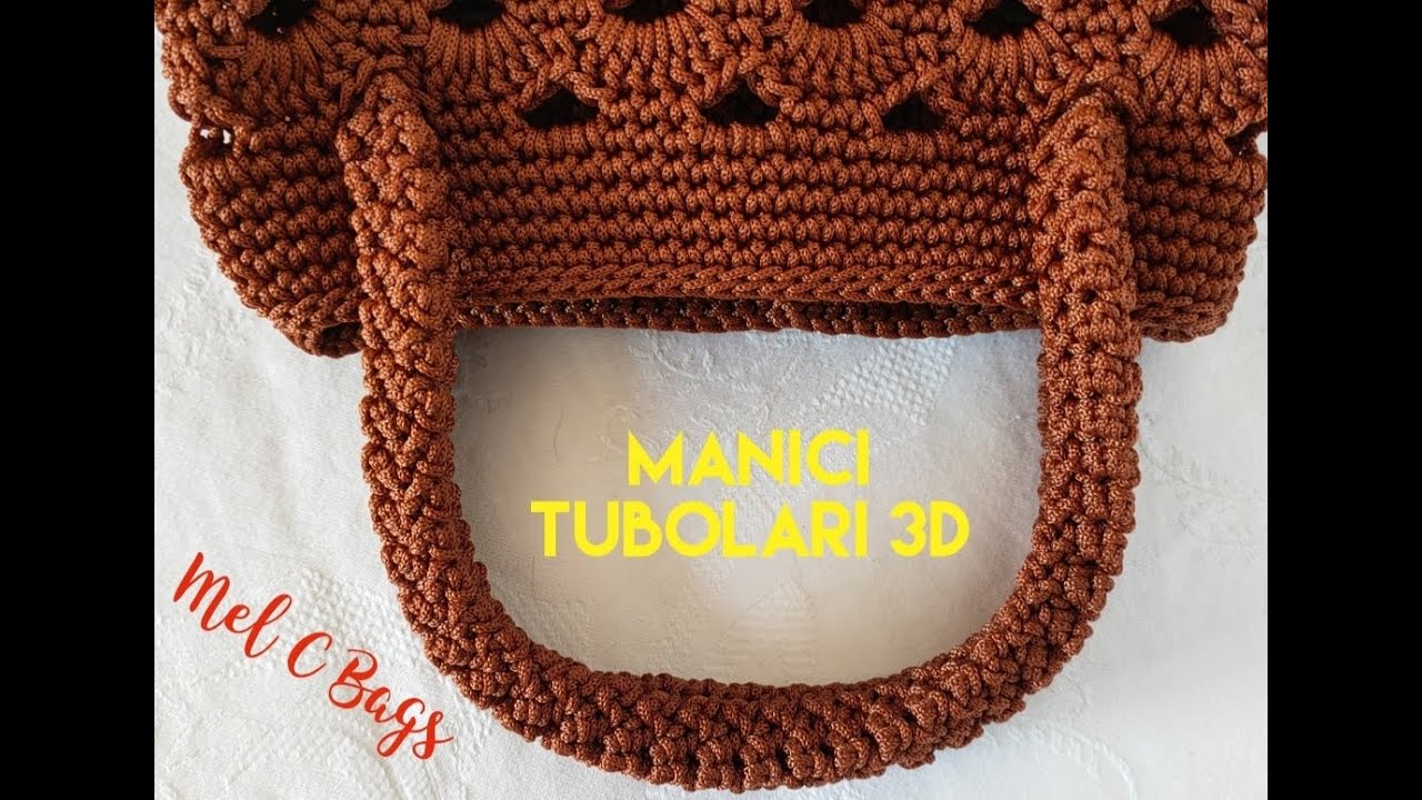 MANICI 3D Tubolari Uncinetto Bag *ICE* @Mel C bag Handmade