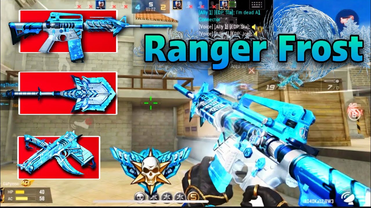 CrossFire:Legends | Tr&ecirc;n tay Tuyệt Phẩm M4-Rangers Frost (Full Set) Đẹp v&atilde;i linh hồn