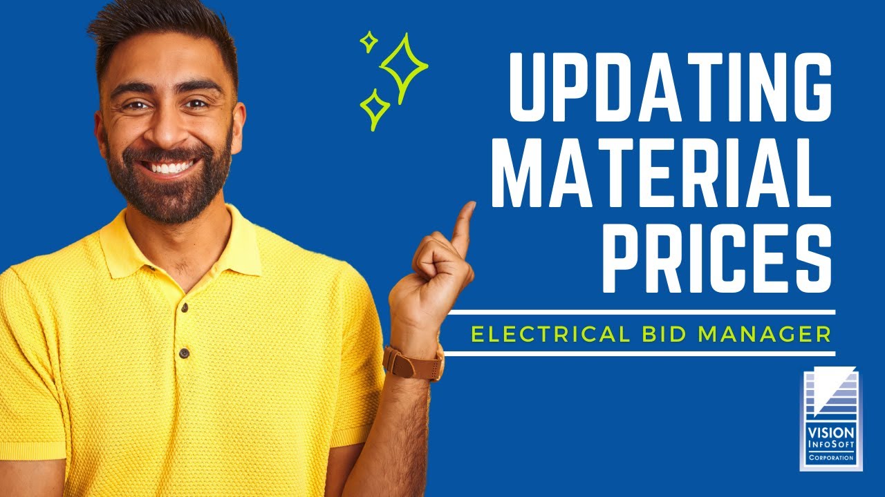 Updating Material Prices in Electrical Bid Manager