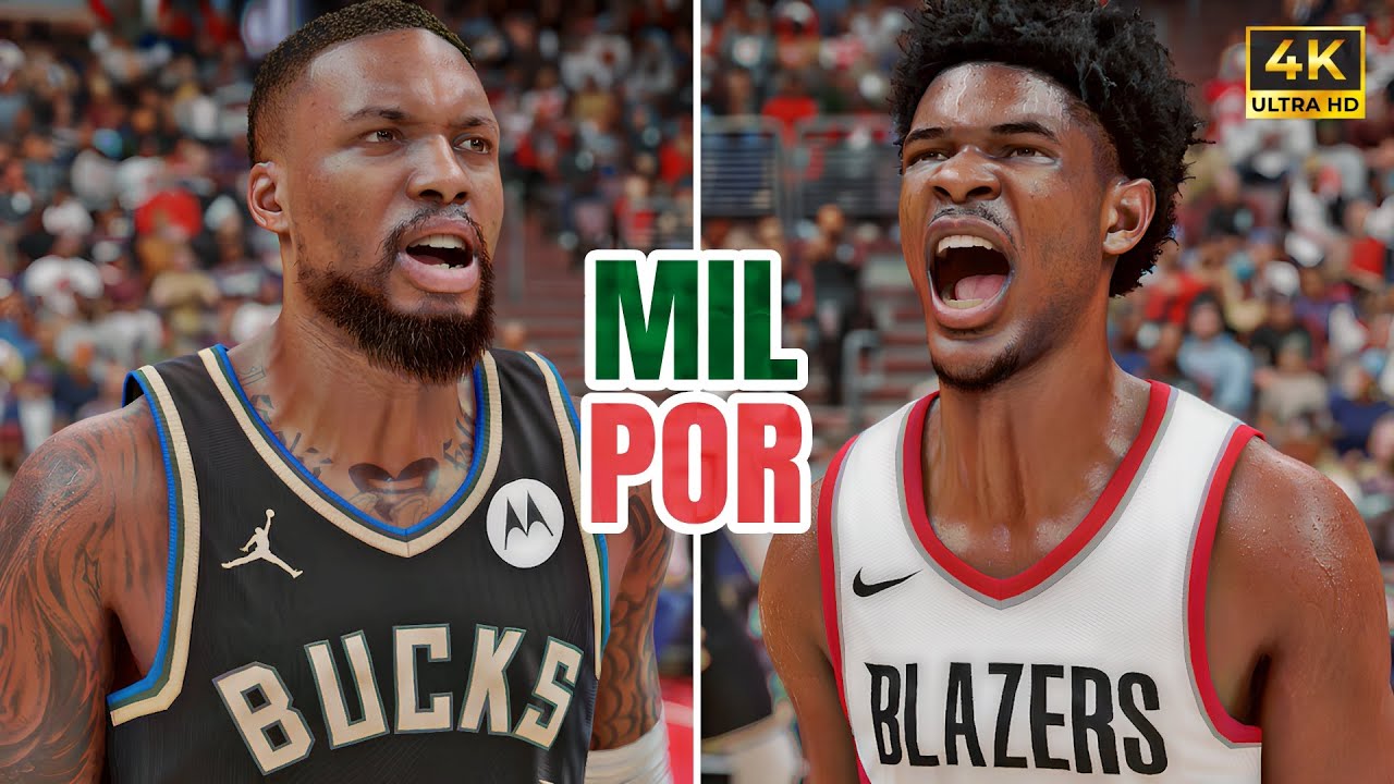 BUCKS vs TRAIL BLAZERS (PS5) - NBA 2K24 [4K UHD]