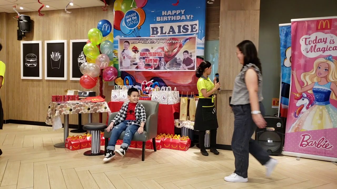 Blaise 7th Birthday Mcdo