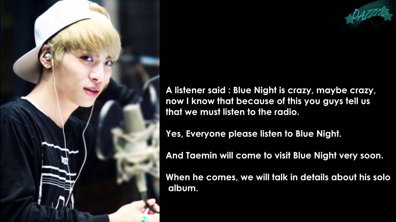 {ENG SUB} Jonghyun speaks about Pretty Boy, Taemin and Kai on Blue Night Radio