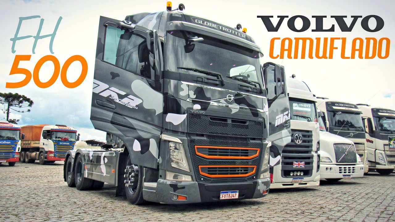 VOLVO FH 500 ''Camuflado'' - Encontro de Caminhões em Araucária - PR / Festa do Grupo G.P.T. - 2023