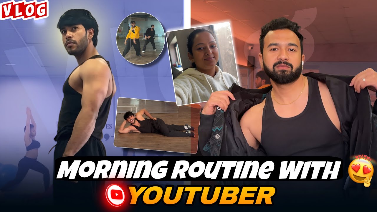 Morning routine with @Jeetthakur and @PriyaJeetThakur  suru kiya dance practice se 😁 