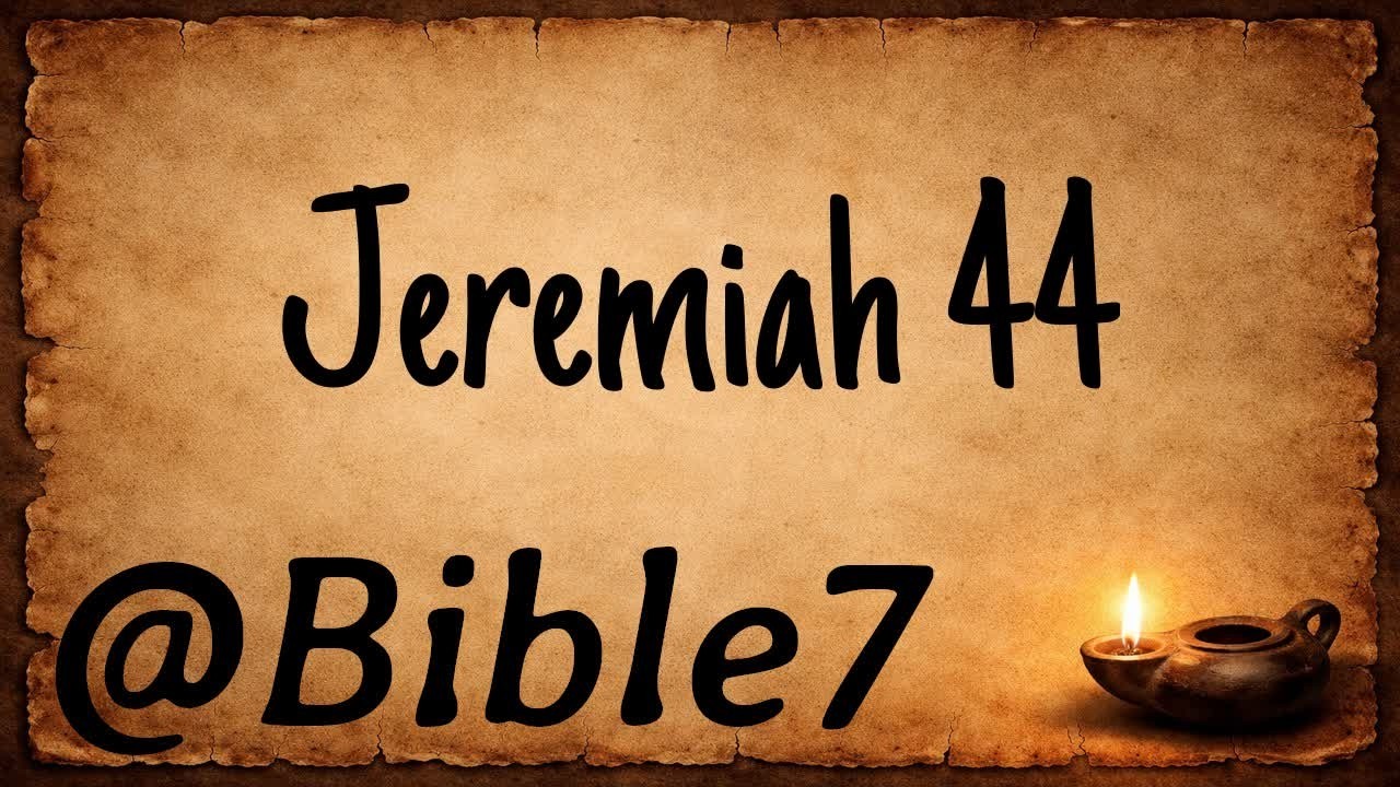 Bible: Jeremiah 44 - Judgment for Idolatry (ESV) | @Bible7