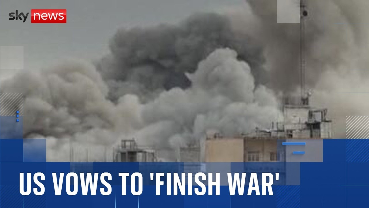 US vows to 'finish war' as Iranian strikes reported across Middle East
