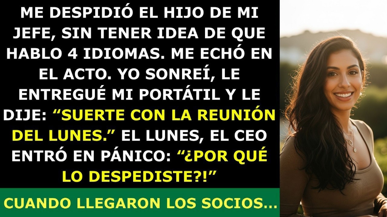 Me Despidió el Hijo de Mi Jefe sin Saber Que Era la Única Que Podía Hablar con los Socios…