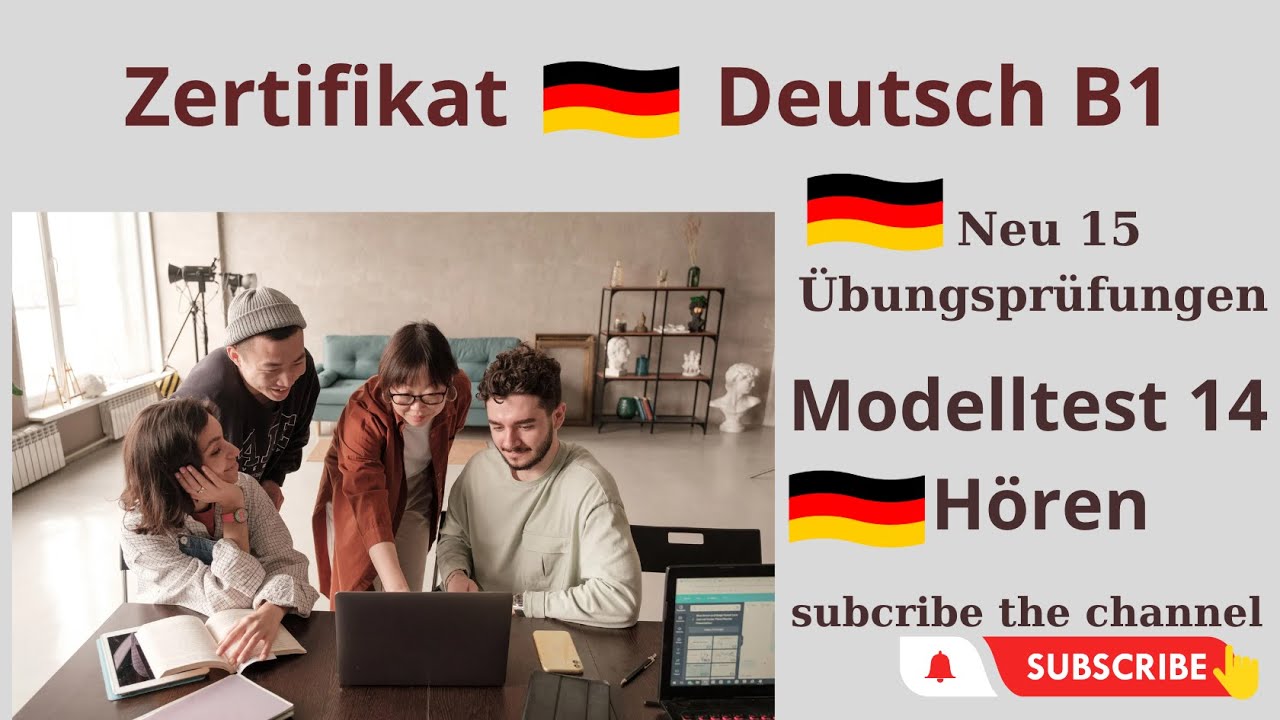 Zertifikat B1 || Model Test 14 || Hören B1 || Hören mit Lösungen || Goethe