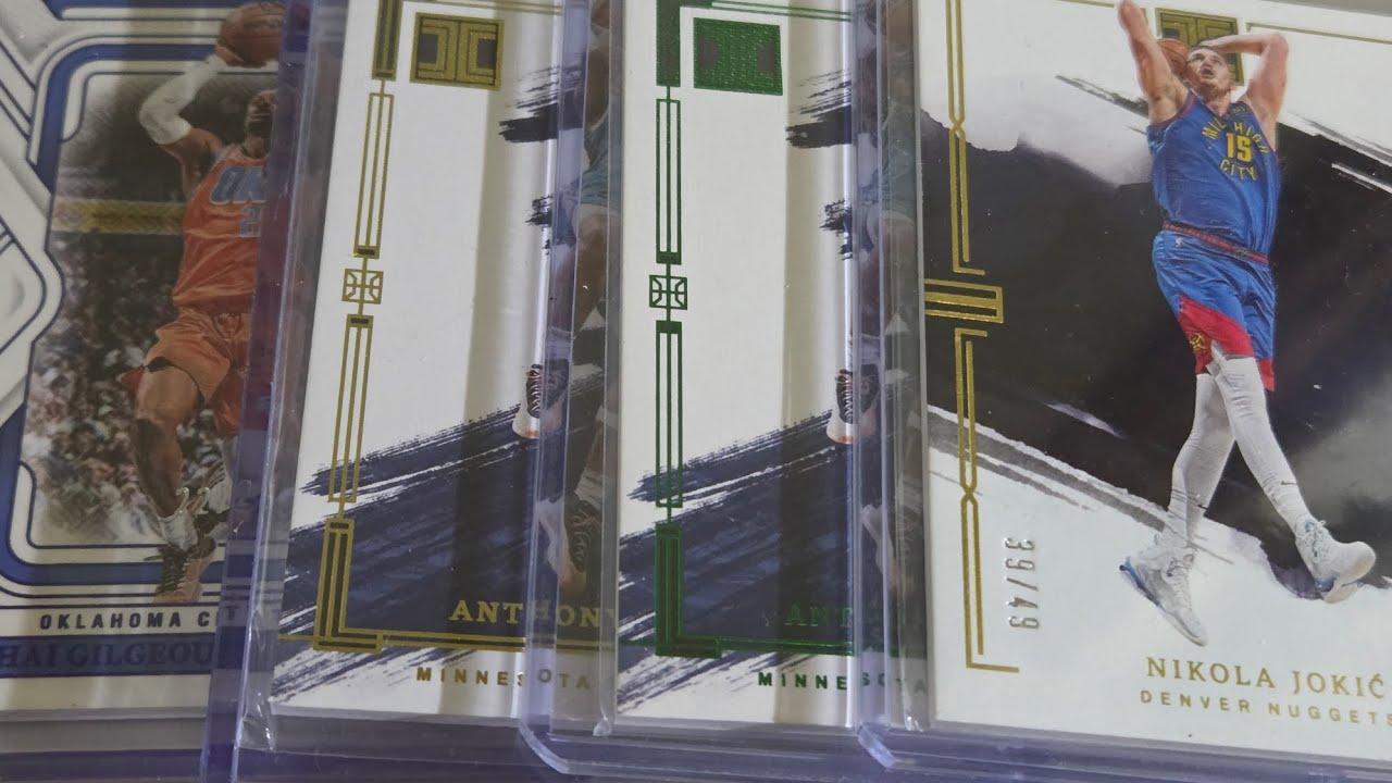 Self-Graded Sports Cards: Impeccable Anthony Edwards and Nikola Jokic + National Treasures SGA