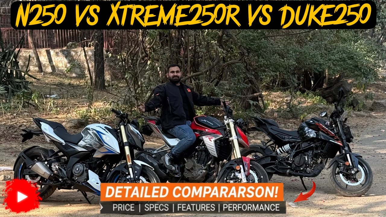 Bajaj Pulsar N250 vs Hero Xtreme 250R vs KTM Duke 250 | Ultimate 250cc Comparison 🔥@Ajju 2000