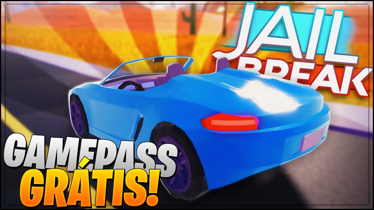GAMEPASS DE GRAÇA na ATUALIZAÇÃO do JAILBREAK NO ROBLOX *NOVO CARRO CONVERSÍVEL!*