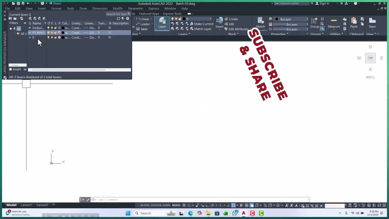 AUTOCAD BLOCK DOOR CREATE BANGLA TUTORIALS BATCH  05 EP  06