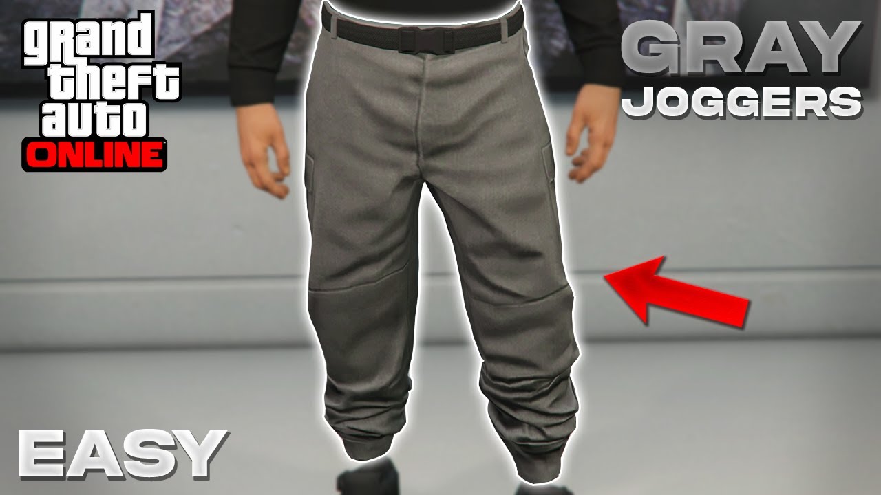 Easiest Way To Get GRAY JOGGERS In GTA 5 Online! (Gray Joggers Glitch)