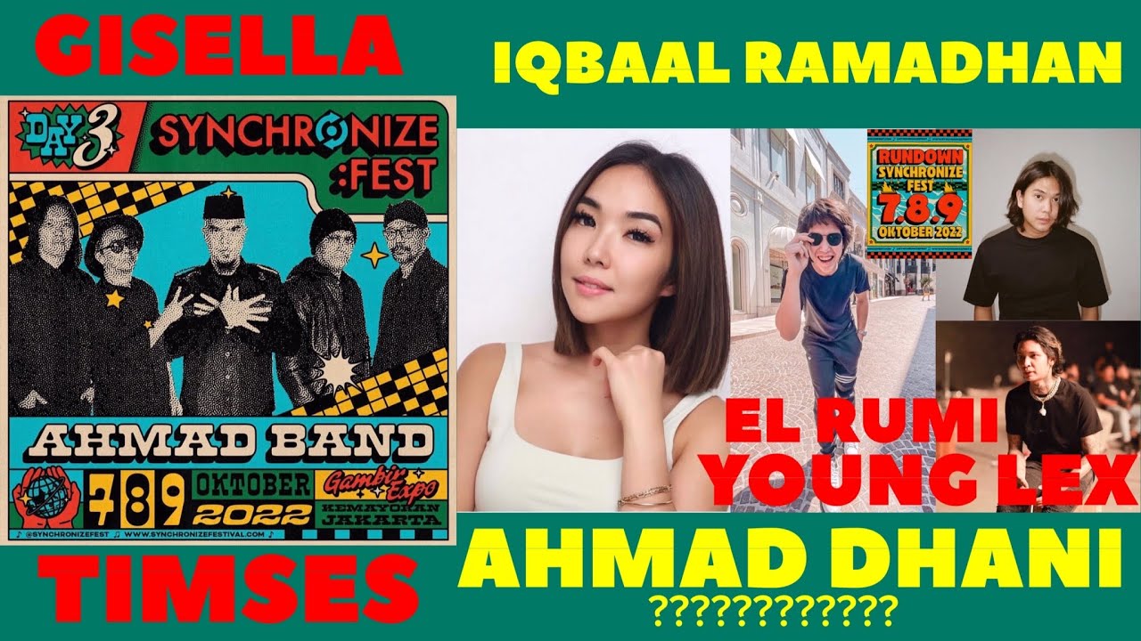 GARA2 GISELLA SAMPERIN AHMAD DHANI⁉️AHMAD BAND MAINYA KACAU DAN SALAH2⁉️SYNCHRONIZE FESTIVAL 2022